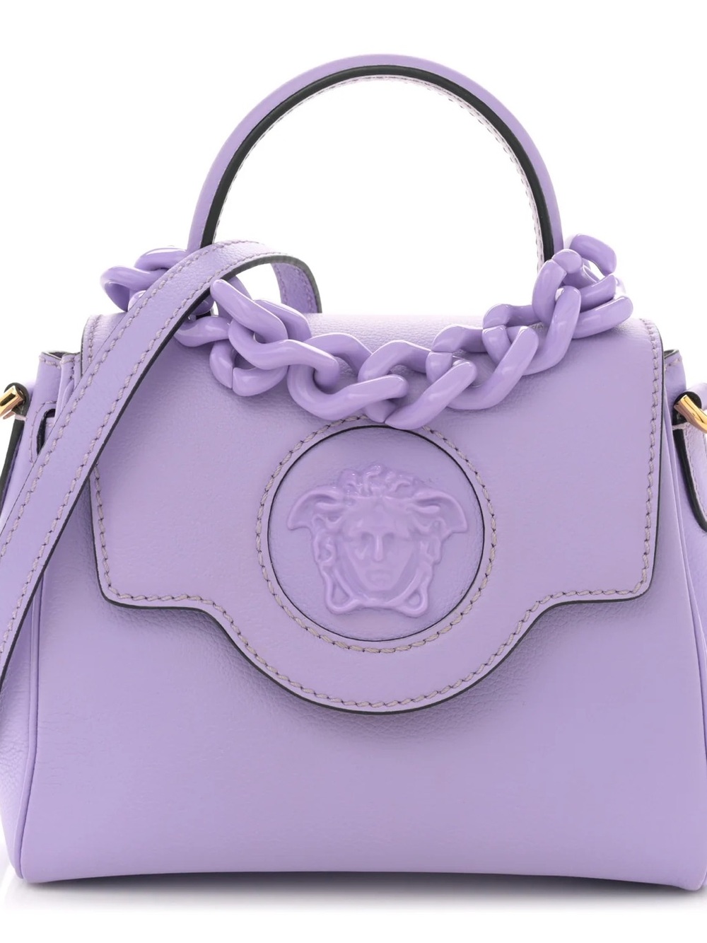 Versace Calfskin Medusa Small Top Handle  Handbag - AUTHENTIC